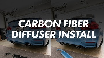 BMW F80 M3 / F82 M4 - Carbon Fiber Rear Diffuser Install