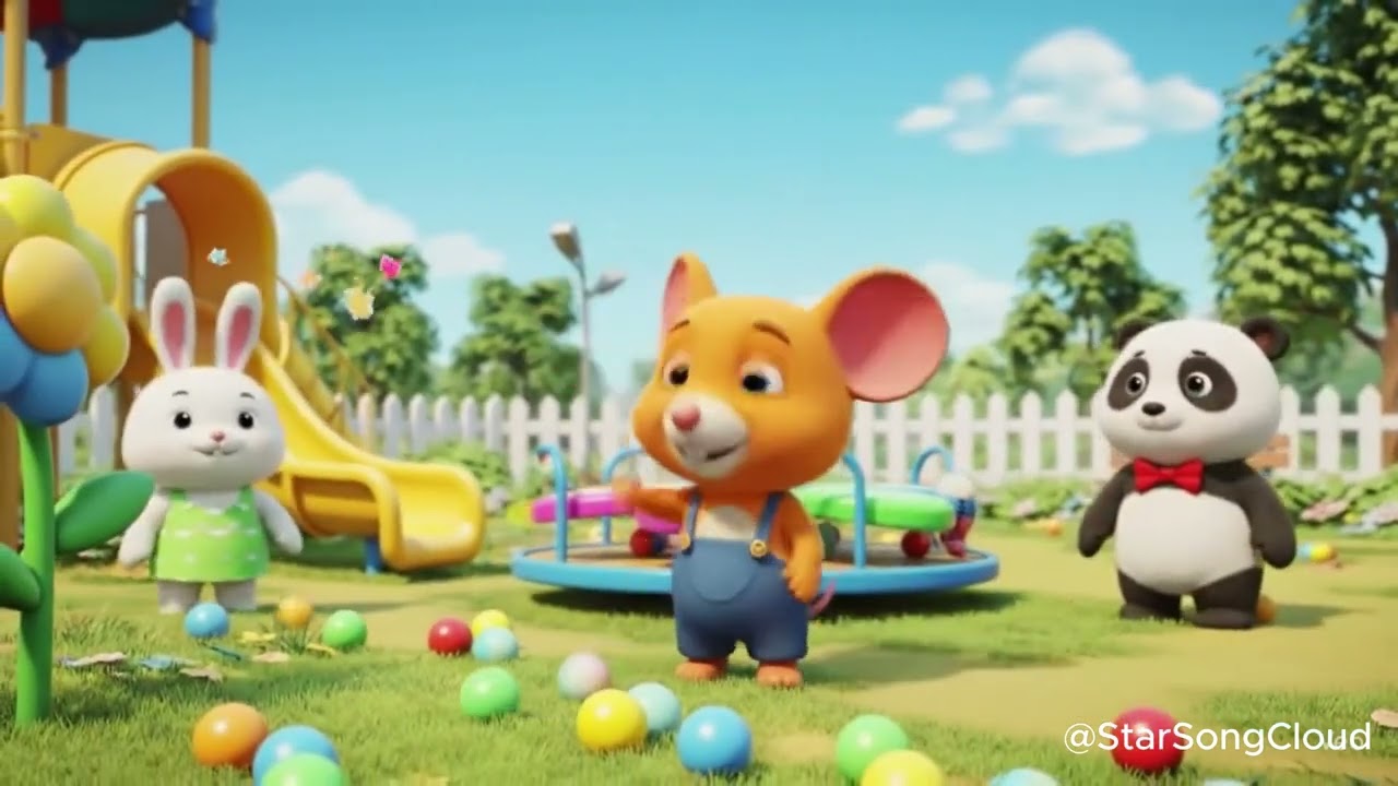 Mino’s Fun Day 🐭 | Cute Cartoon Song for Kids 2025