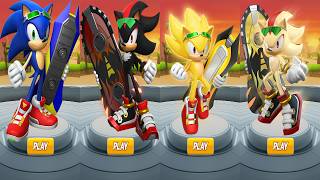 Sonic Forces Speed Battle: Original Riders vs Super Riders (Sonic &amp; Shadow) Gameplay