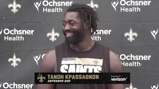 Tanoh Kpassagnon on Week 4 vs. Giants, Daniel Jones | New Orleans Saints screenshot 2