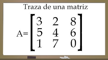 Traza de una matriz | Prof. Manolo