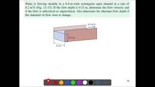 Fluid  Mechanics L12: Problem-1 Worked Solution