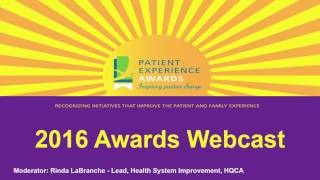 HQCA Patient Experience Awards Webcast June 17 2016 HD