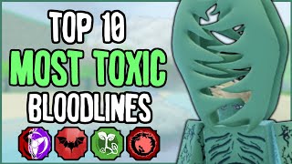 Top 10 MOST TOXIC Bloodlines in Shindo Life | Shindo Life Bloodline Tier List