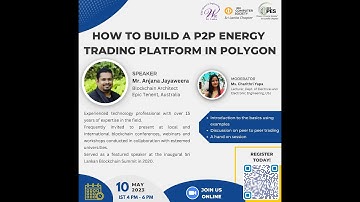 Blockchain technical talk - "How to build a P2P Energy Trading Platform in Polygon"