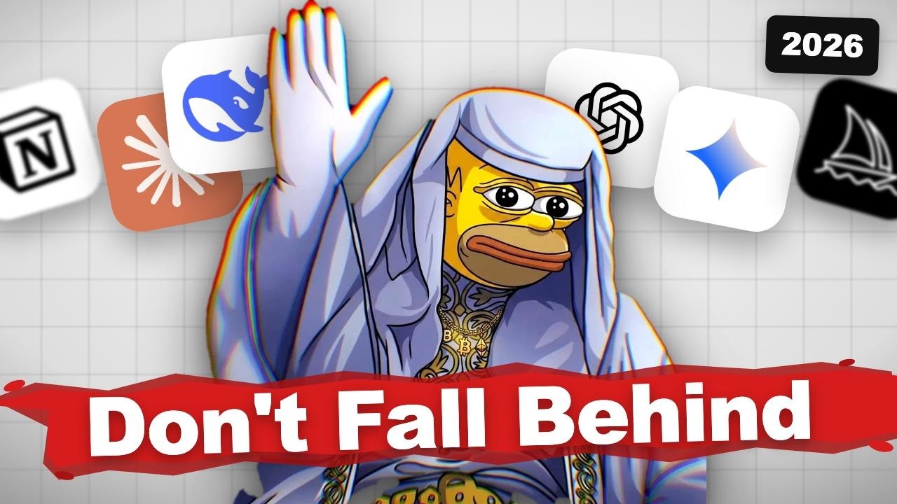 YouTube thumbnail for The Only 5 AI Skills You Need to Dominate 2026 (Top 1%)