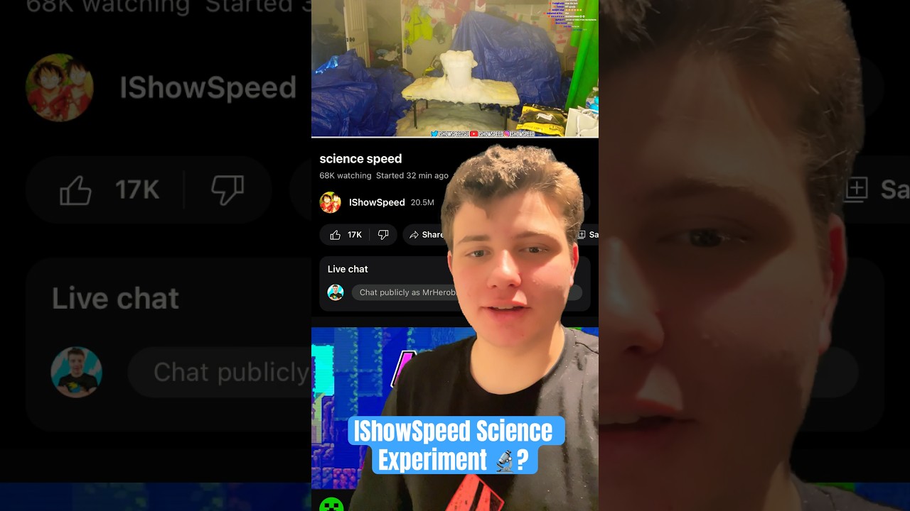 Science livestream with this 18 year old legend. @ishowspeed