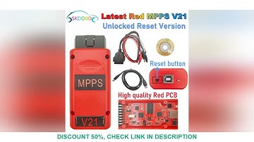 MPPS V21 Unlocked Infinite Reset High Quality Version Full Chip with Breakout Tricore Cable OBD2 ECU