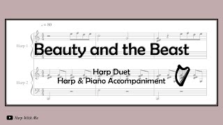 Beauty and the Beast - Harp Duet / Harp & Piano [SHEET MUSIC] - Harp With Me