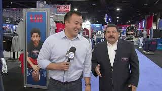 Jimmy kimmel dispatched his security guard/sidekick guillermo to
atlanta ask the rams and patriots players some of tough questions.
abc7 caught up wit...