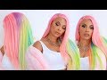 COTTON CANDY PASTEL HAIR \ WATCH ME COLOR THIS WIG