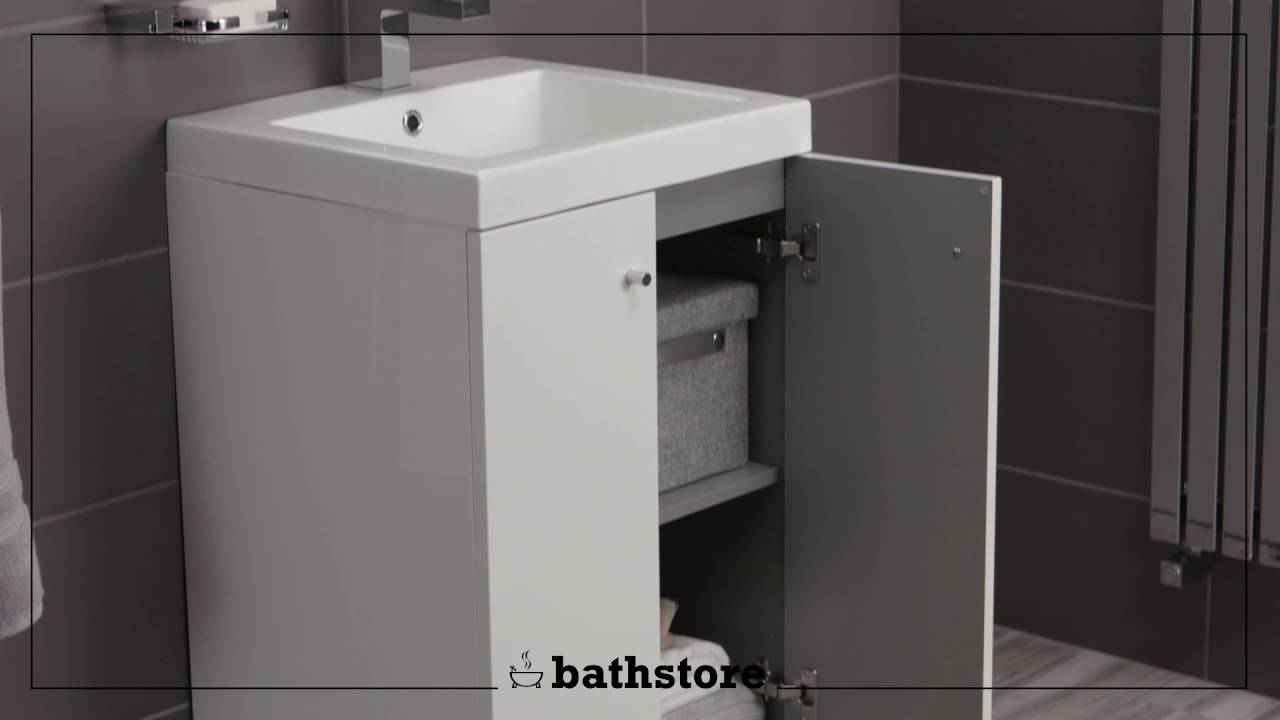 Alpine Duo 500 basin and floorstanding vanity unit