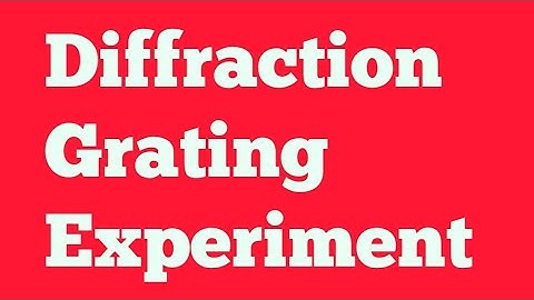 Diffraction grating experiment, wavelength determination, spectrometer, mercury lamp
