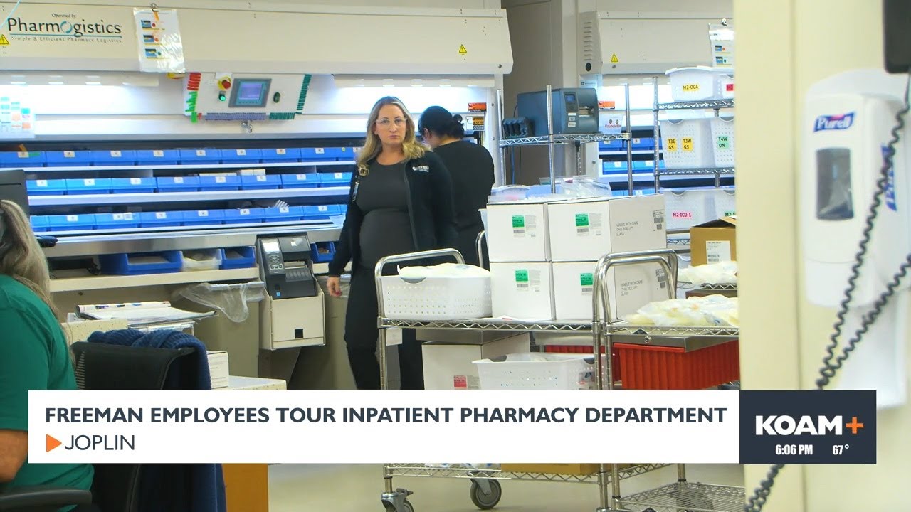 Freeman employees tour new pharmacy department YouTube