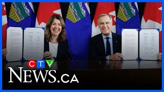 ‘Great day for Albertans’: Premier Smith and PM Carney meet on energy deal