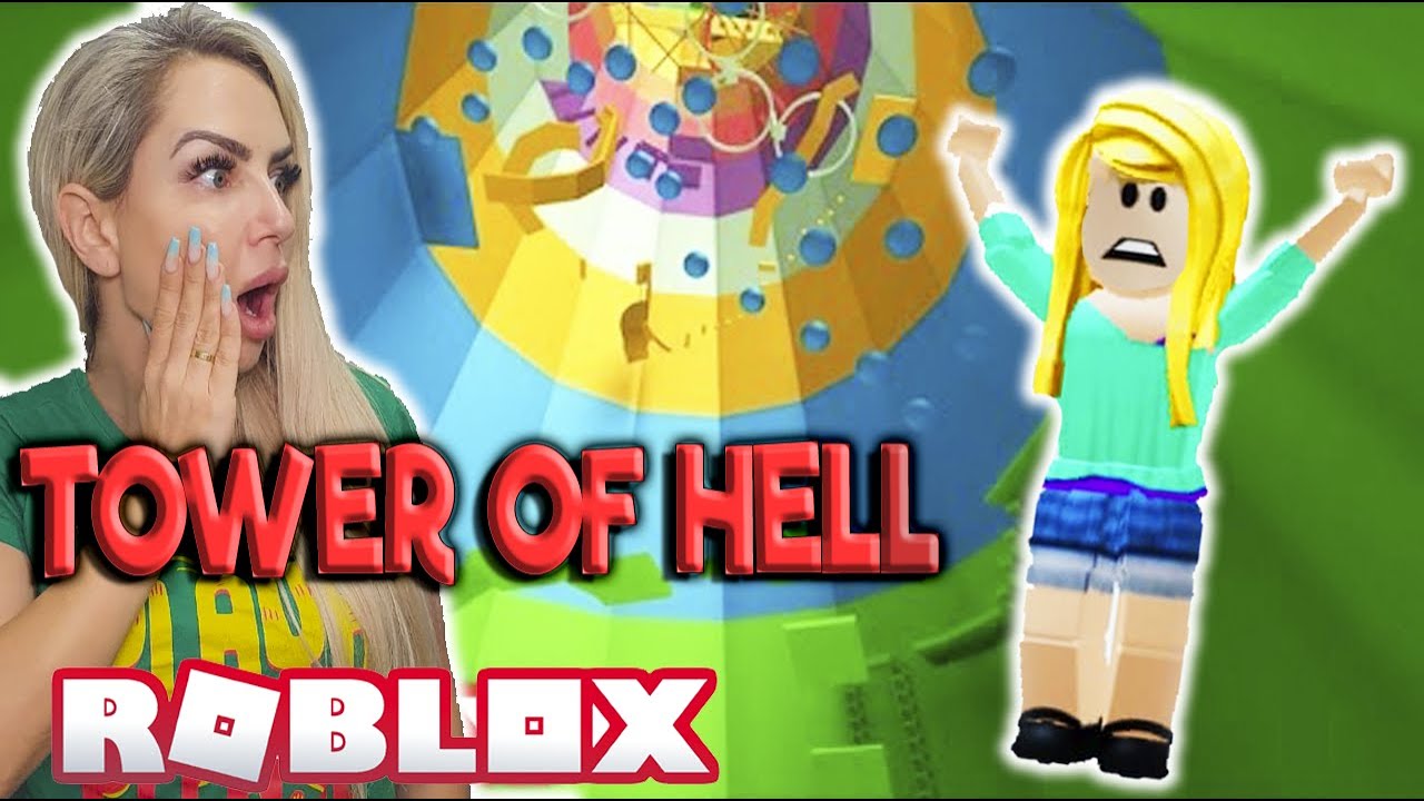 Roblox - JOGANDO TORRE COLORIDA PELA PRIMEIRA VEZ (Tower Off Hell)