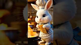 A rabbit cooked delicious food#trending short#cooking#animal journey 234