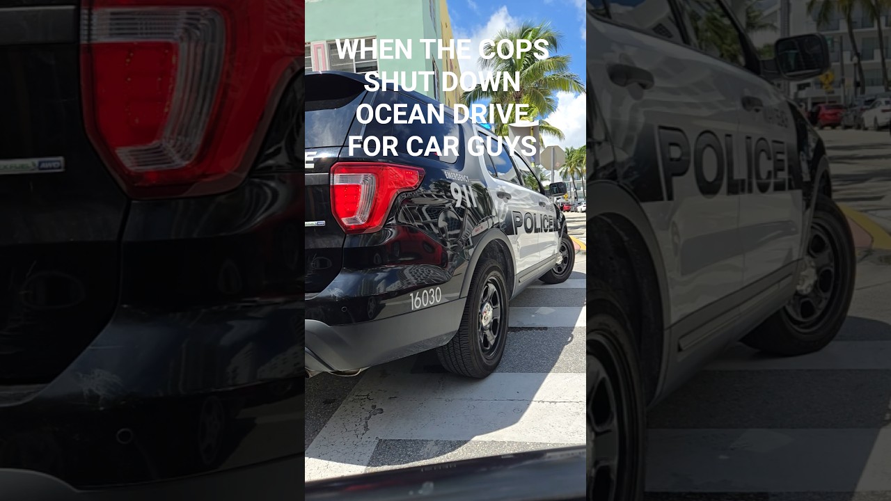 Когда полиция перекрывает Оушен Драйв для автолюбителей