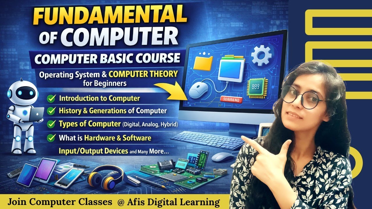 Fundamentals of Computer | Computer Basics Course | Operating System ...