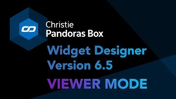 Widget Designer Version 6.5 - Viewer Mode