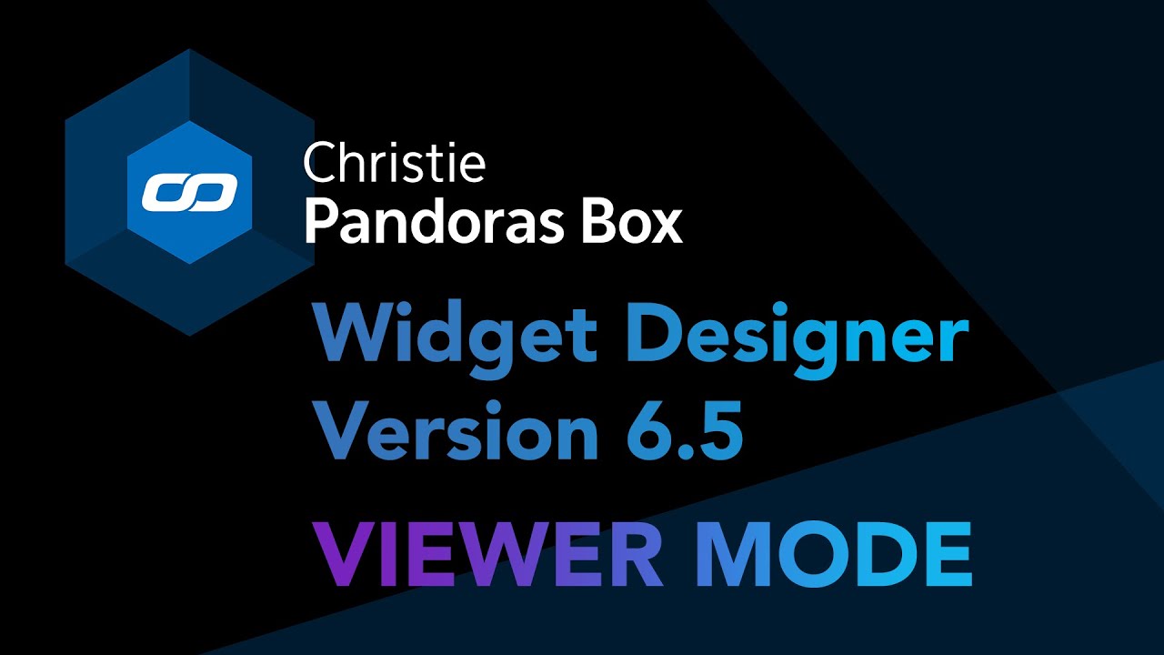 Widget Designer Version 6.5 - Viewer Mode - YouTube
