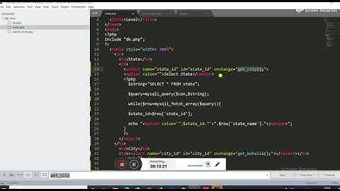 Three Level Dropdown using AJAX and Jquery in hindi