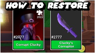 🍀HOW TO RESTORE YOUR C.CLUCKY SET IF YOU BOUGHT IT ALREADY! || 🔪Survive The Killer