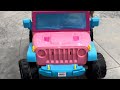 Fisher Price Power Wheels Trolls Band Together Jeep Wrangler Assembly / Spec Review