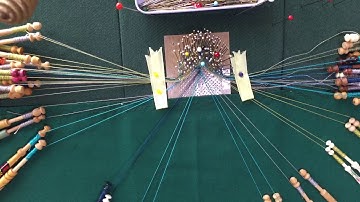 Bobbin Lacemaking. Torchon Lace. Haloed Spiders