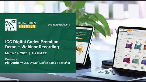 Webinar: ICC Digital Codes Premium Demo