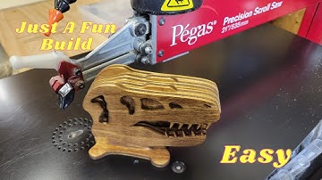Miniature T-Rex Skull, Scroll Saw Project | Steve Good