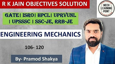 II R.k. Jain solution II ENGINEERING MECHANICS II ESE, GATE, SSC-JE, RRB-JE Mechanical/Cvil Engg.