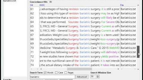 Using AntConc to analyze a corpus created with BootCat Front End