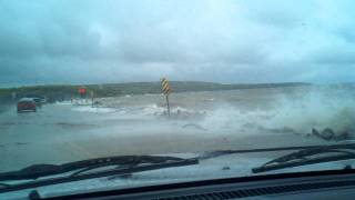 Water Overtaking Road Devils Lake, ND