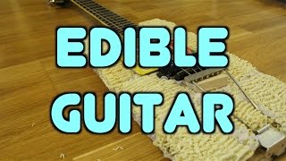 the first edible guitar (guitar made of noodle / ramenguitar)