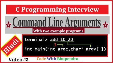 Command Line Arguments in C