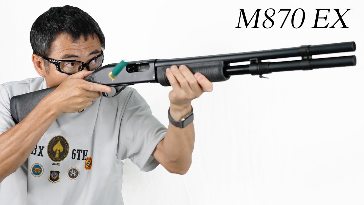 マルゼン レミントン M870 ショットガン ブラック ガスガン ライブシェル