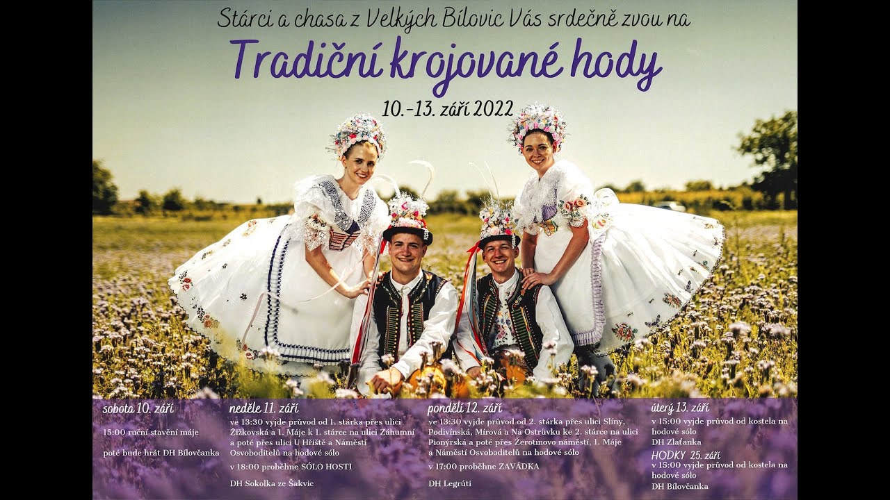 Krojované HODY 2022 - Velké Bílovice