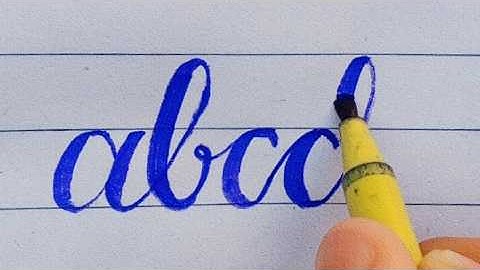 Lesson #4: A–Z Lowercase Calligraphy with Cut Marker ✒️ (So Satisfying!)