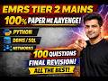 EMRS Mains Tier 2 🔥 Ye 100 Questions Paper Me Aayenge | All the Best 💯