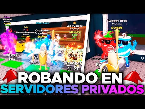 ROBANDO en SERVIDORES PRIVADOS en el admin abuse de SWAGGY BROS en STEAL a BRAINROT