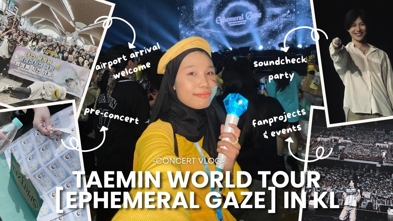 2024 TAEMIN IN KL Highlights Vlog | from Airport to Aftershow (concert prep,soundcheck & fan events)