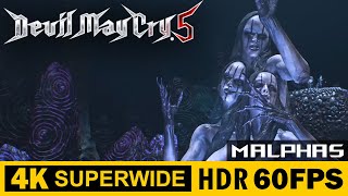 Malphas - Boss Fight | Devil May Cry 5 | Walkthrough, Gameplay, No Commentary, 4K, HDR, 60 FPS