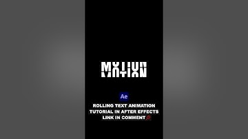 Rolling Text Animation in After Effects - After Effects Tutorial | No Plugins Used | ZeeFX
