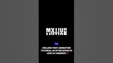 Rolling Text Animation in After Effects - After Effects Tutorial | No Plugins Used | ZeeFX
