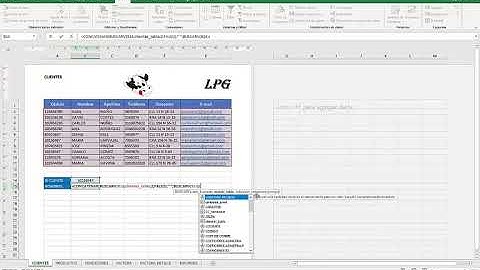 EXCEL 2016 : FUNCIONES BUSCARV, CONCATENAR Y SI ERROR....