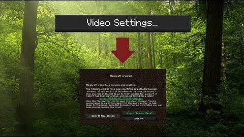Rubidium : Video Settings Crash