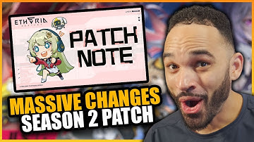 MASSIVE BUFFS, NERFS, & CHANGES Coming! | Etheria Restart Season 2 Patch Note