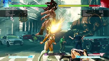 STREET FIGHTER V R.Mika command throw setup