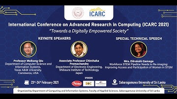 Speakers at ICARC 2021